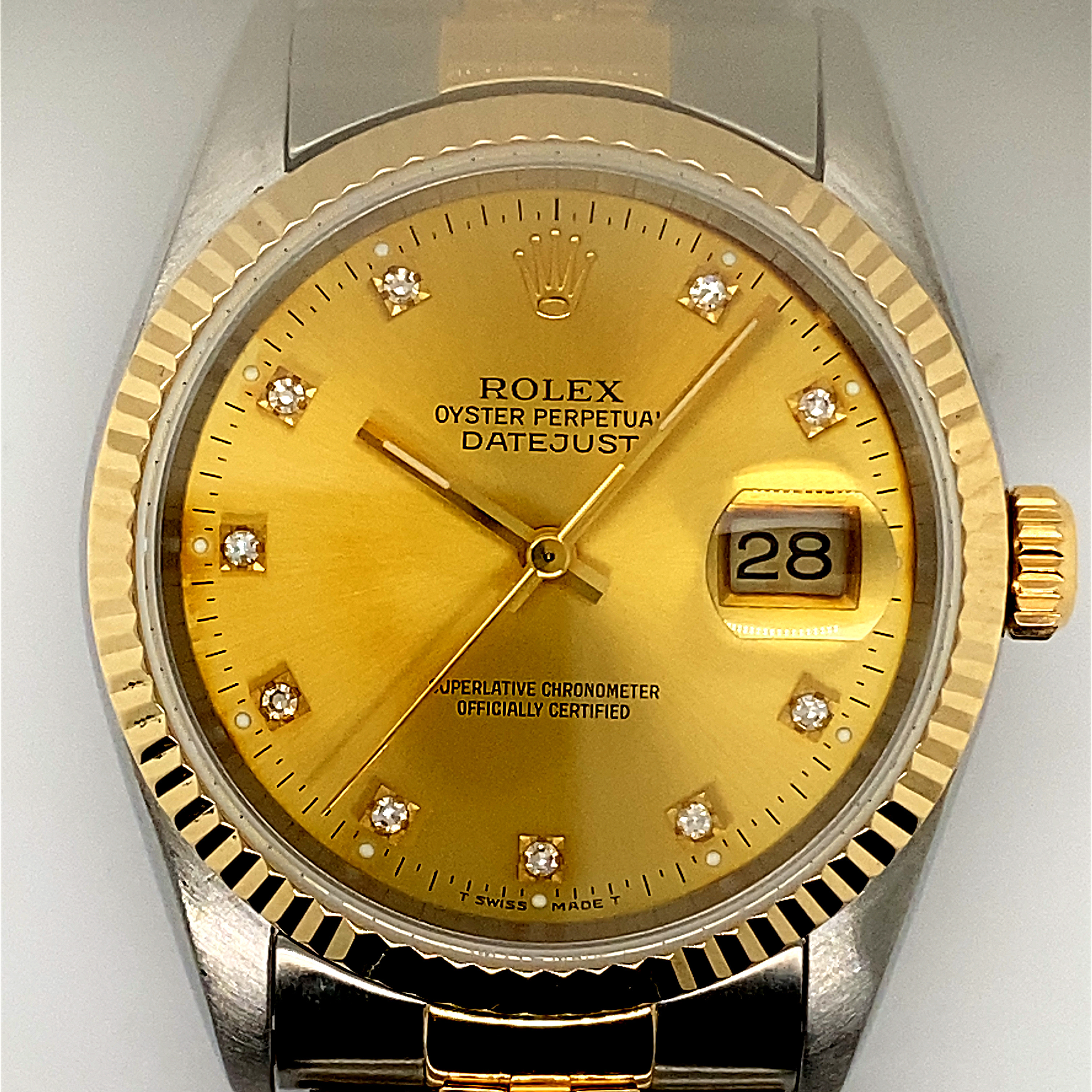 ROLEX DATEJUST 36 16233 DIAMOND DIAL