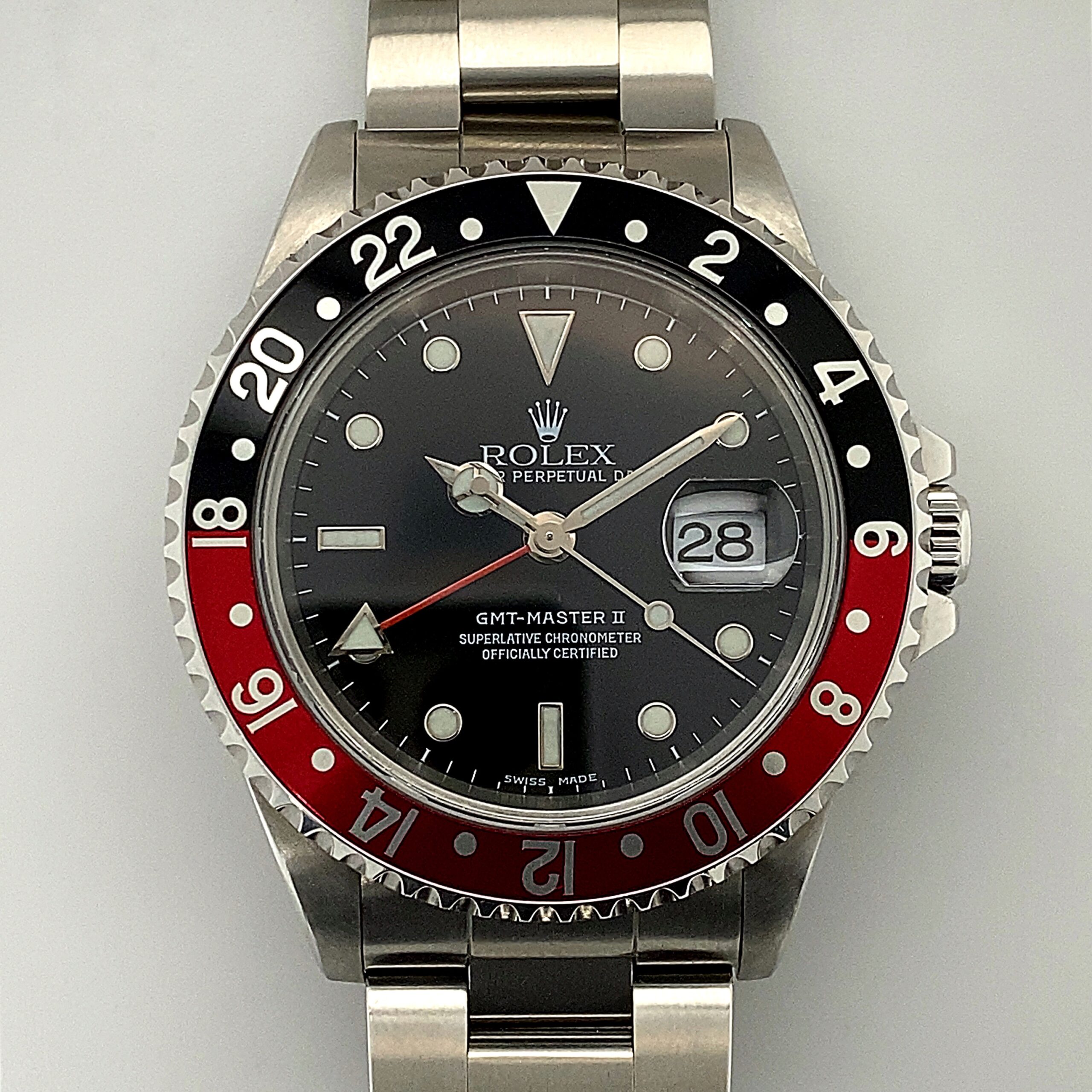 ROLEX GMT-MASTER II STAINLESS STEEL COKE 16710