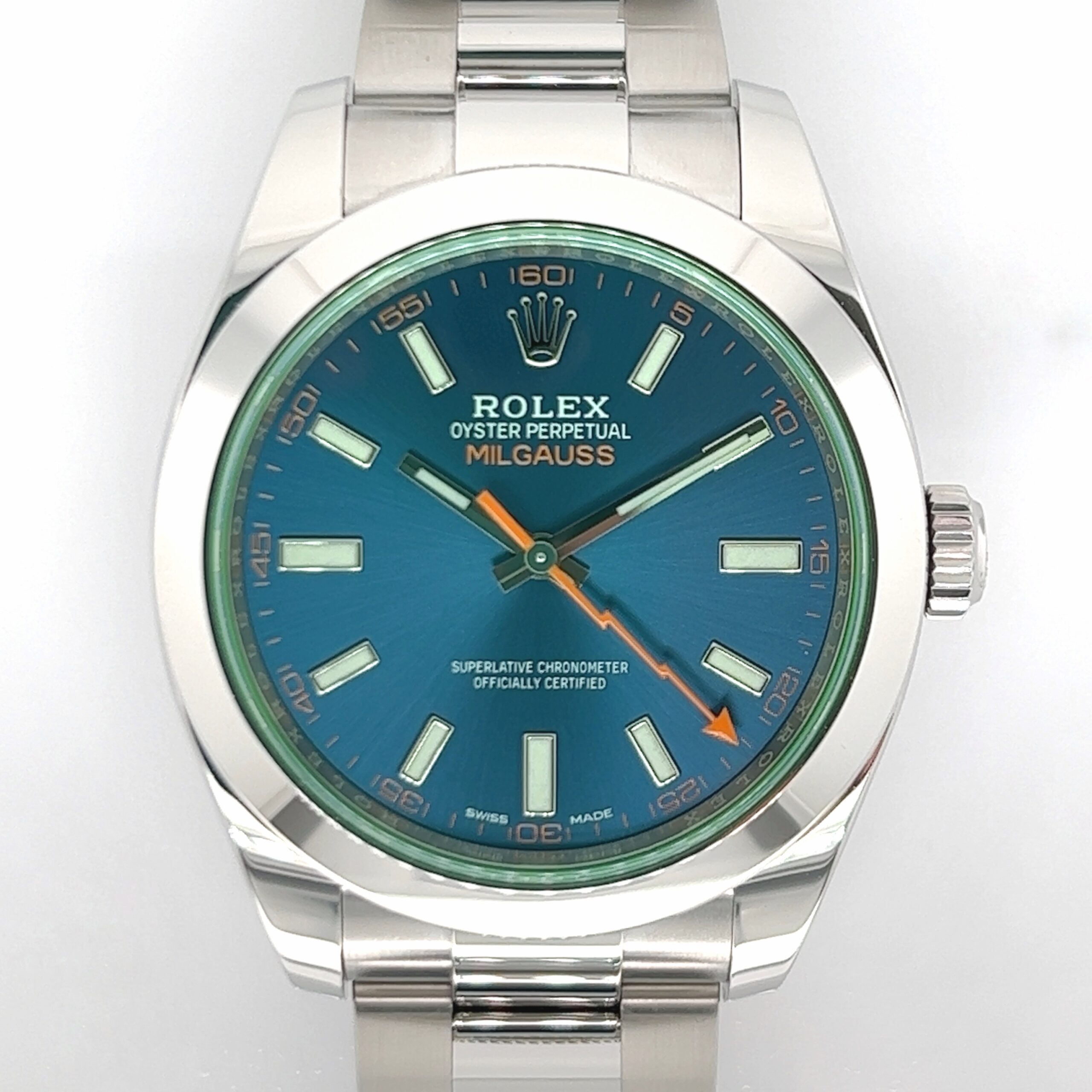 ROLEX MILGAUSS 116400GV Z-BLUE DIAL