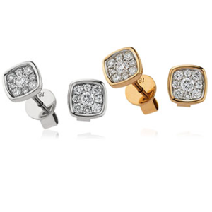 Cushion Shape Pavè Earrings