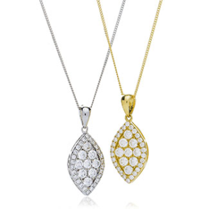 Medium Pavè Set Necklace