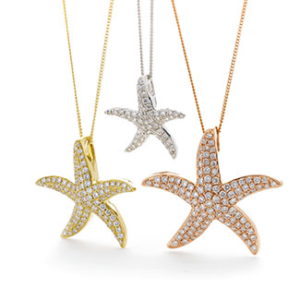 Pavè Star Fish Necklace
