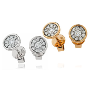 Round Shape Pavè Earrings