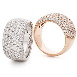 Round Diamond Pavè Rings