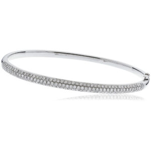 Rounded Diamond Bangles