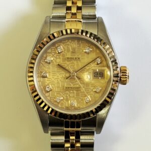 ROLEX DATEJUST 26MM STEEL & YELLOW GOLD DIAMOND DIAL 79173