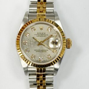 ROLEX DATEJUST STEEL & YELLOW GOLD DIAMOND DIAL 69173