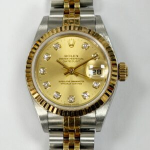 ROLEX DATEJUST 26MM STEEL & YELLOW GOLD DIAMOND DIAL 79173