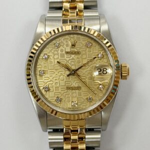 ROLEX DATEJUST 31MM STEEL & YELLOW GOLD 68273 DIAMOND DIAL