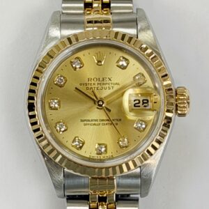 ROLEX DATEJUST 26MM STEEL & YELLOW GOLD DIAMOND DIAL 79173