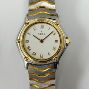 EBEL SPORTWAVE STEEL & GOLD WHITE ROMAN DIAL